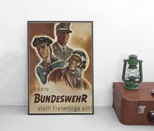 Poster - Unsere Bundeswehr stellt Freiwillige ein / Plakat / Militaria