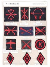 Niederlande, Sammlung Spezialistenabzeichen für Matrosen der blauen Uniform der 