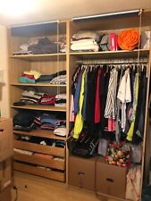 ikea pax schrank gebr. Korpus 100x58x236 4 x Einlegeböden 1 x Hosenaufhäng EICHE