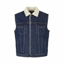 Levi's Herren Weste Blau Denim