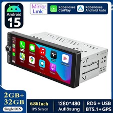 Autoradio 1 din - 6.86", mit