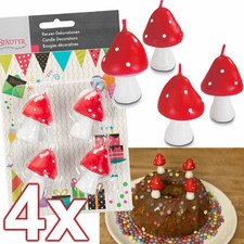 4 FLIEGENPILZ KERZEN -