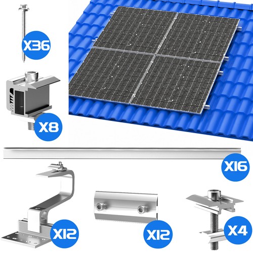 Solarpanel halterung 4x - solarpanel, 2x/4x