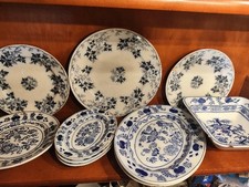 Villeroy Boch Dresden Elbe Zwiebelmuster alt antik defekte Steingut 10 Teile