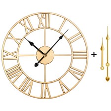 Vintage Wanduhr 40cm mit römischen Ziffern  Wanduhr Industrielle Runden