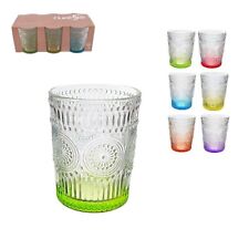 Wasserglas bunt verschiedene