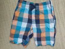 Topomini  kurze Hose kariert, Gr. 92 , BW, Länge 30 cm, Zugband am Bund