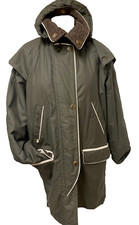!!!      Lutha Studio ::: Regenmantel Parka warm gefüttert Grün  Größe 44,