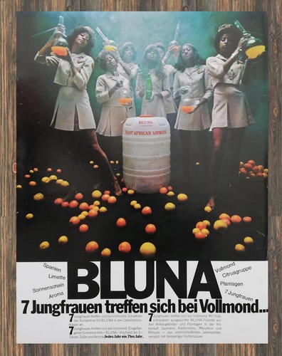 Bluna reklame werbeanzeige - -,
