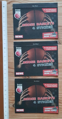 Brose baskets 3x4 sticker - brose, baskets: