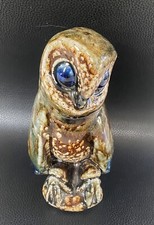 Steinzeug Keramik Eule Figur