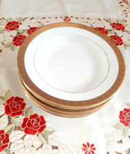 6 Suppenteller mit breitem Goldrand Winterling Porzellan Kirchenlamitz