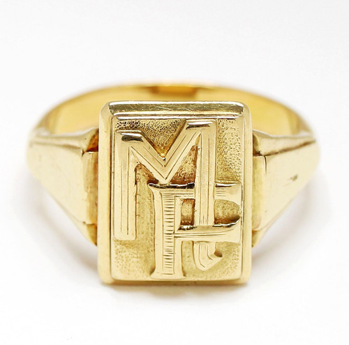Siegelring karat 750 gold - 750,