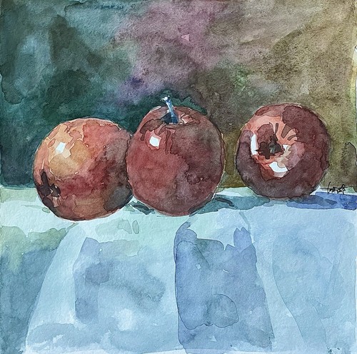 Original unikat aquarell - original,