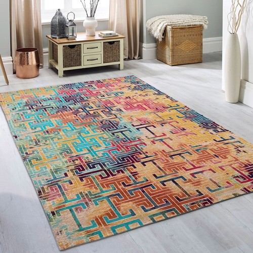 Teppich abstraktes muster bunt - muster,