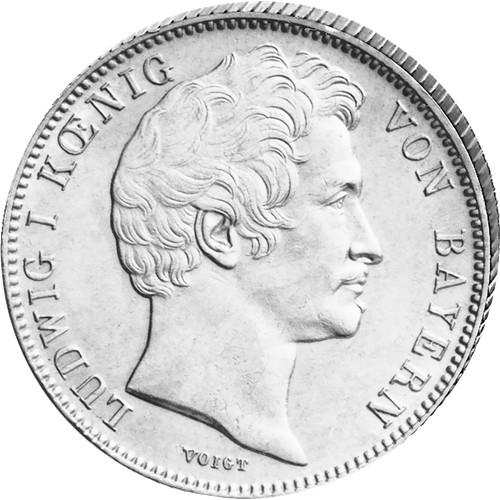 Silbergulden könig ludwig - 1/2,