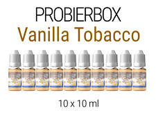 10x 10ml Liquid Set Box Vanilla Tobacco ⭐ 0/3/6/12/18mg Nikotin | 100ml E-Liquid