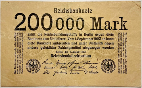 Deutsches reich 200 - deutsches, mark