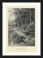 Im Treiben A. Henke Hirsche