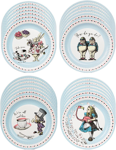 Alice wunderland pappteller - alice,