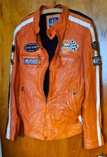 Dakota - Gulf Racing Lederjacke   Größe M