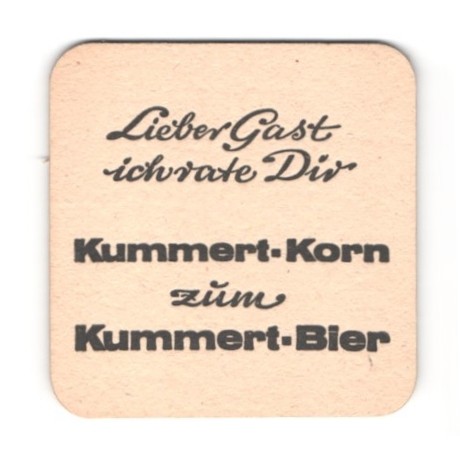 Bierdeckel kummert bier - bierdeckel, kummert-bier