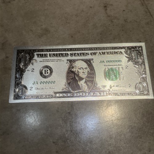 Dollar schein silberfolie - dollar,