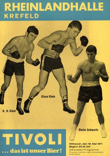 Programmheft 1971 boxen - programmheft,