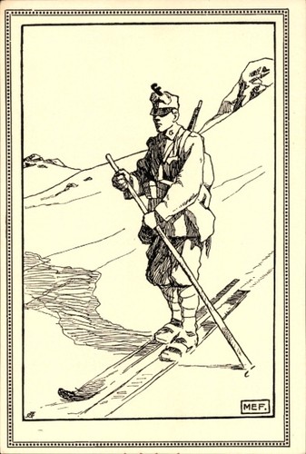 Künstler kuk armee - künstler, ak