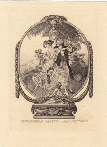 Exlibris bookplate - exlibris,