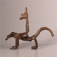 13879 Senufo Reiter Bronze