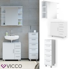 Badmöbelset Ilias modern Badezimmerschrank Badschrank Badezimmer Vicco