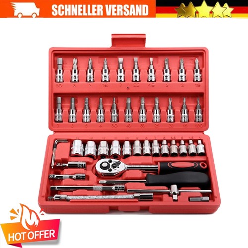 Tlg zoll werkzeug - 46-tlg.1/4",
