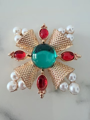 Brosche edel luxus - brosche,