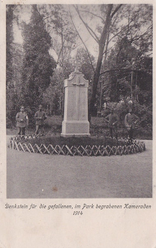 Denkstein gefallene - ak, f.