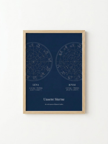 Doppel sternenkarte poster - poster, —