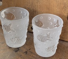 2 x Windlicht Votiv - Glas