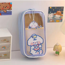 Kawaii Süß Blau Schaf Federmappe Federmäppchen Federtasche Schule