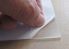 PET-G HIPEX® Folie - Platte 1mm Tiefziehmaterial 467 x 330 mm Kunststoffglas AR