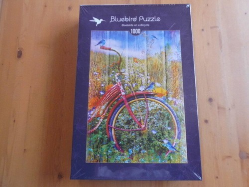 Puzzle blue birds - birds, a