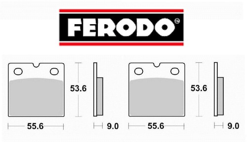 Paar bremsbeläge ferodo - paar,