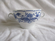 Jlmenau  - Suppentasse mit Blumenmuster Echt Kobalt