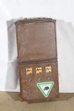 alter SNV Verteiler Set mit Fallblattanzeige Zeitschaltrelais Metall massiv