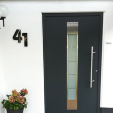 Hausnummer Hochglanz Schwarz 9H01 Acryl - 5 mm / Türnummer - Nummer - Acrylglas