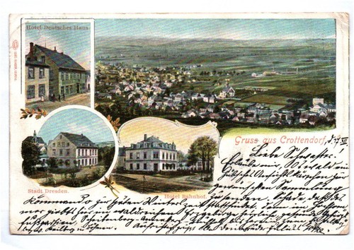 Litho gruss aus crottendorf - ak,