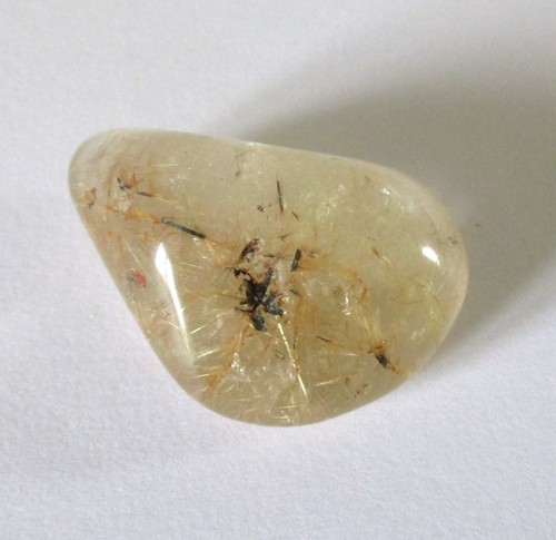 Rutilquarz trommelstein - rutilquarz,