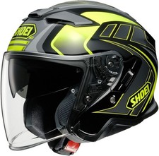 CASCO HELM MOTO JET SHOEI J CRUISE 2 TC3 SCHWARZ GELB FLUO TG L