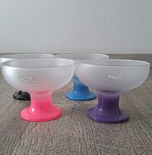 4x Eisbecher Glas Montana