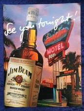Jim Beam Boubon Whiskey  , originale Werbung aus 1990