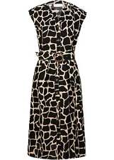 Neu 2-tlg.Set Midi-Hemdblusenkleid mit Knopfleiste Gr. 36 Schwarz Kieselbeige